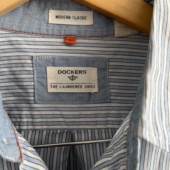 Mens Dockers Modern Classic Fit Long Sleeve 100% Cotton Shirt NWOT, size S - Picture 3 of 6
